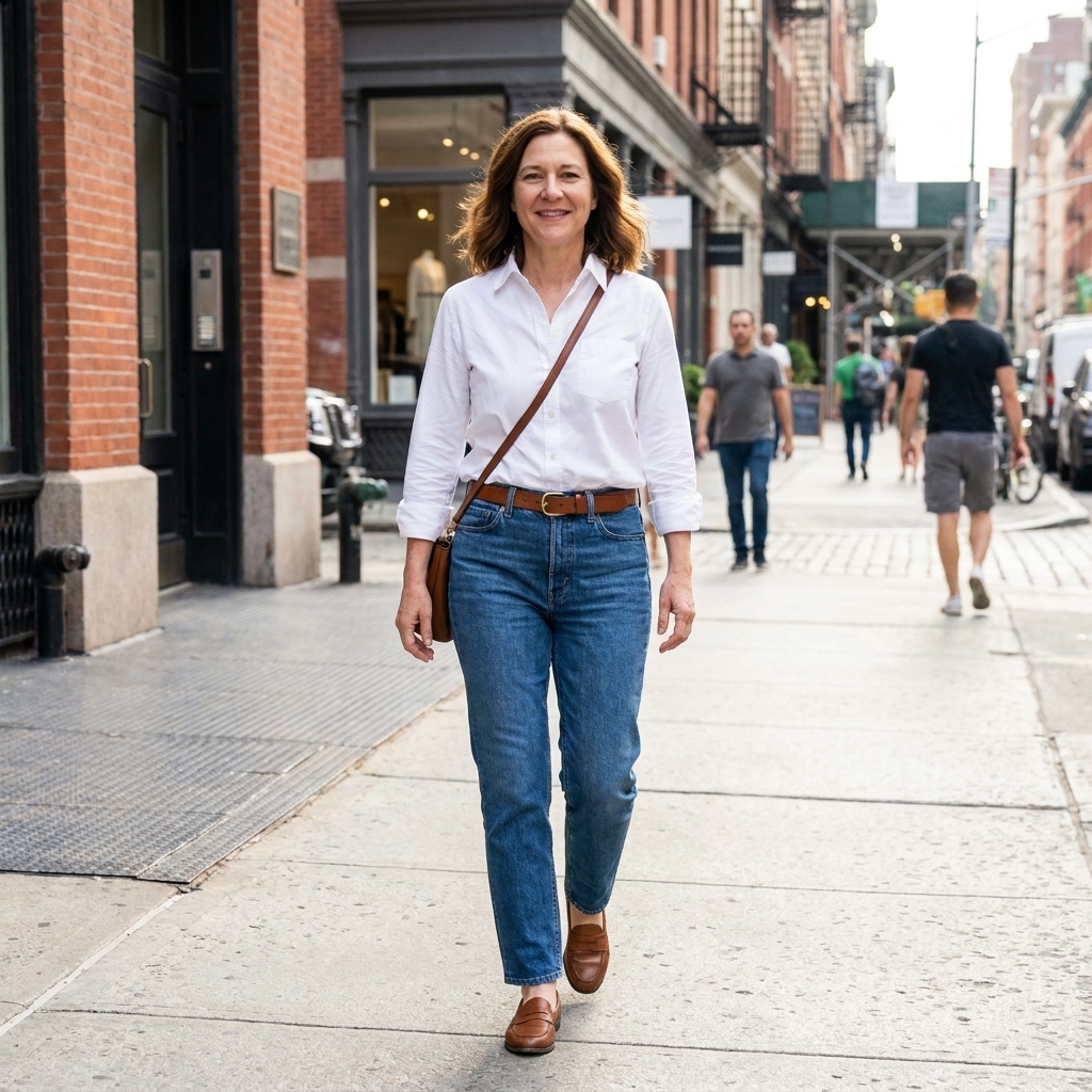 7 Ways to Style a Classic White Button-Down Shirt